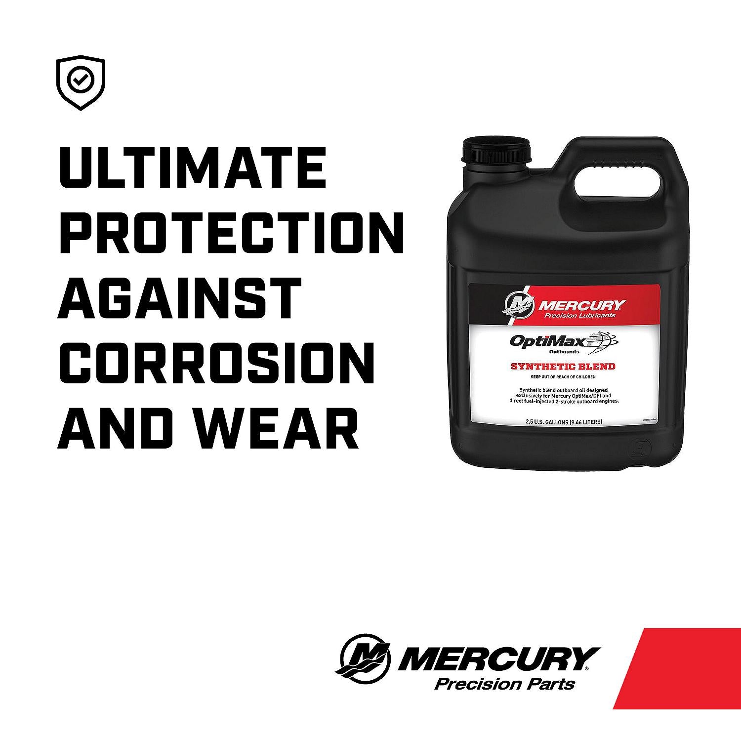 Mercury Performance DFI 2-stroke synthetic blend marine engine oil 2.5 gallons 8M0229800 Ultimate