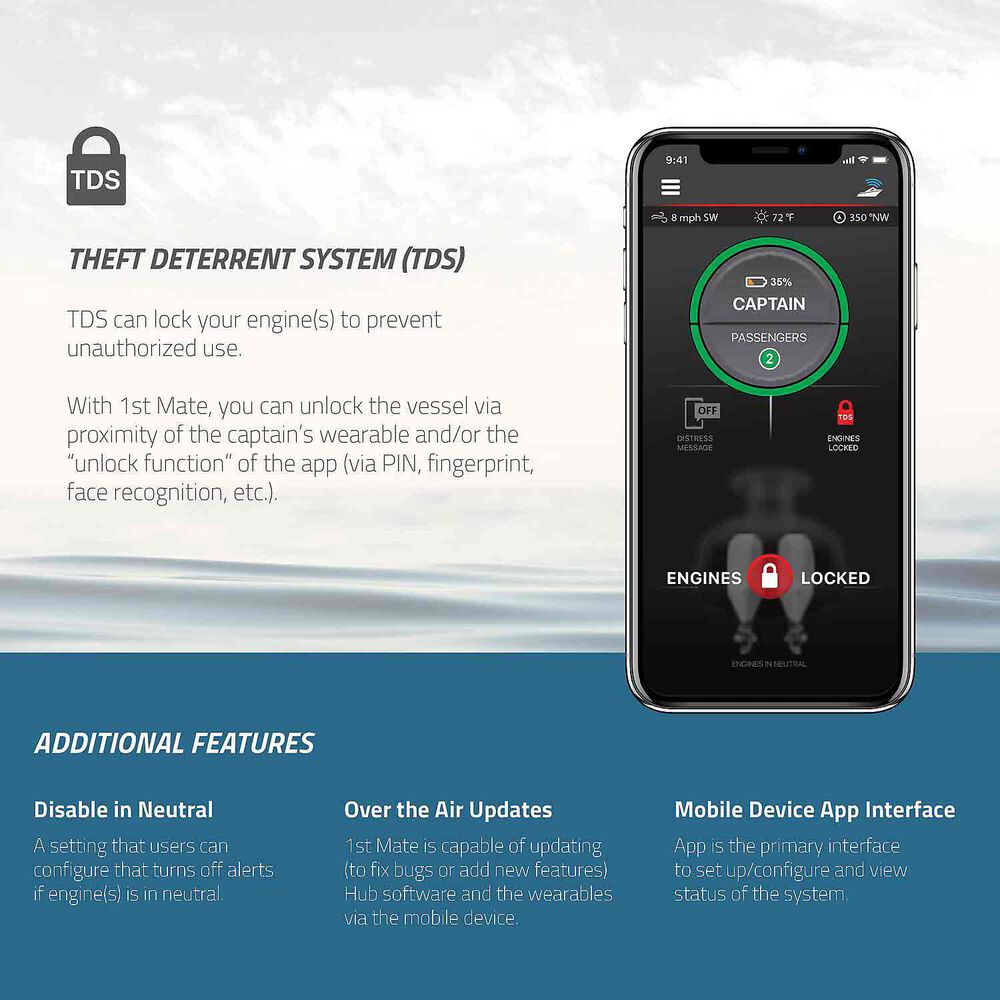 Mercury 1st Mate SmartCraft dual-engine boat security protection