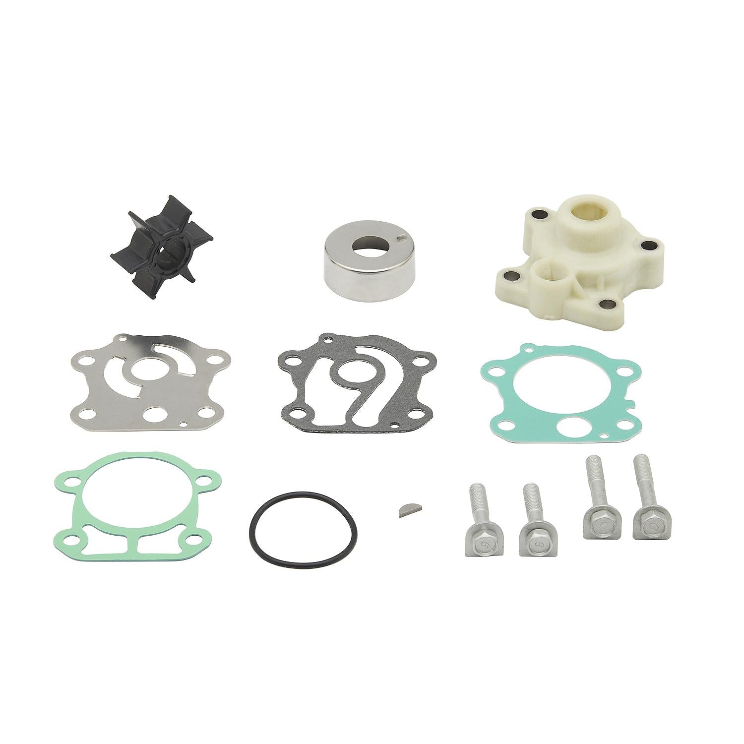 Quicksilver 8M6012797 water pump kit parts layout