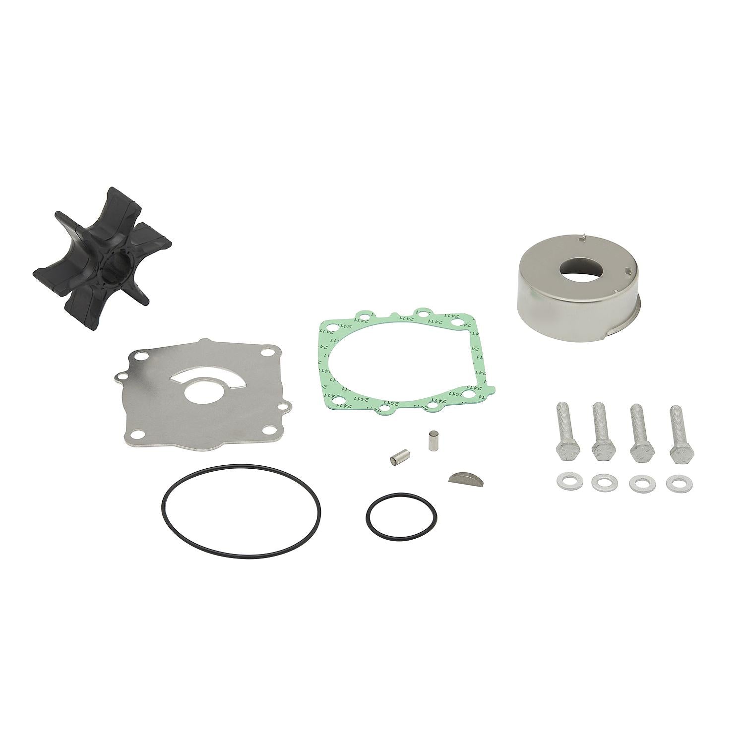 Quicksilver 8M6012804 Yamaha F115 impeller repair kit parts layout