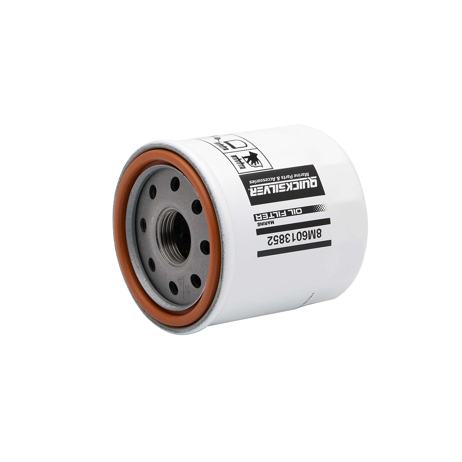 Quicksilver 8M6013852 oil filter for Johnson and Evinrude 9.9-15HP outboards built by OMC Filter