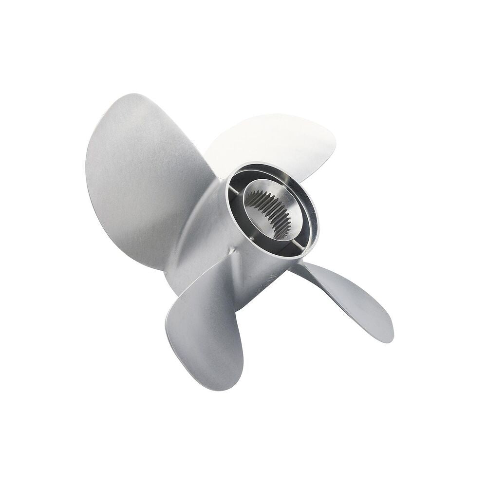 Mercury 8M8022440 Bravo Three front 15.25 in x 26 in LH stainless propeller view 2