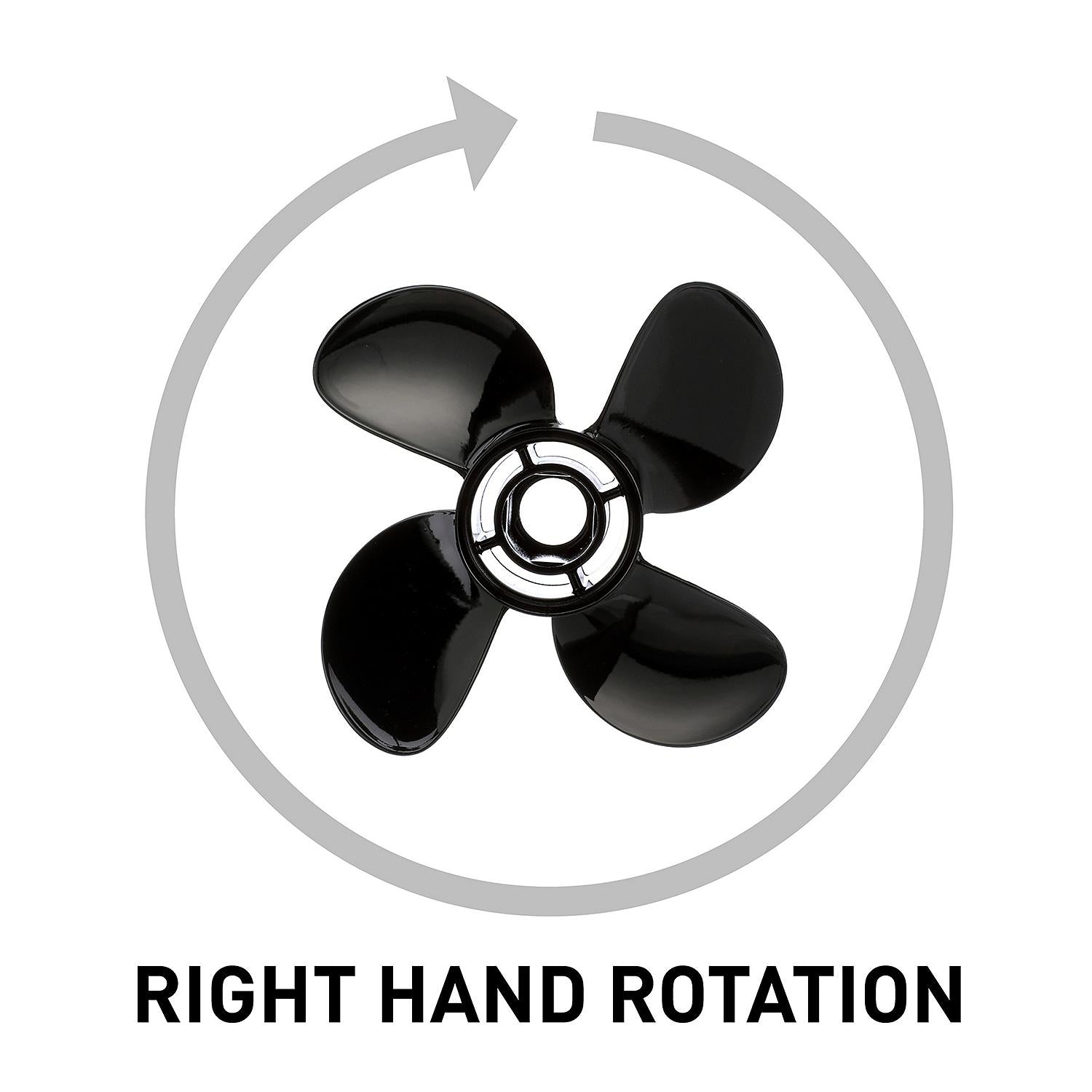 Mercury SpitFire 10.1 x 14 RH 4-Blade Aluminum Propeller (8M8026635) Right Hand