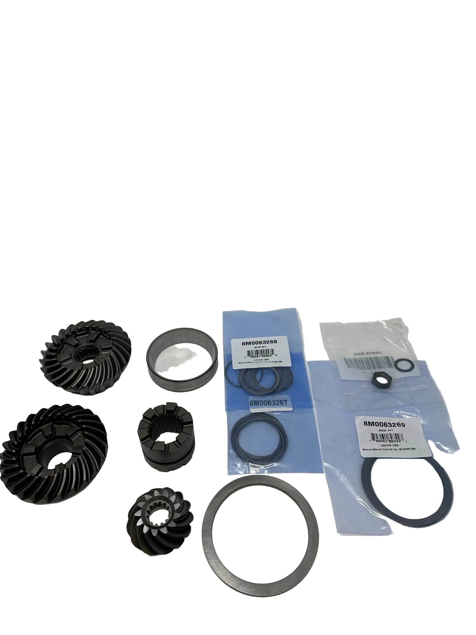 Mercury 8M0096703 lower unit gear set for 135 to 150 HP outboard engines