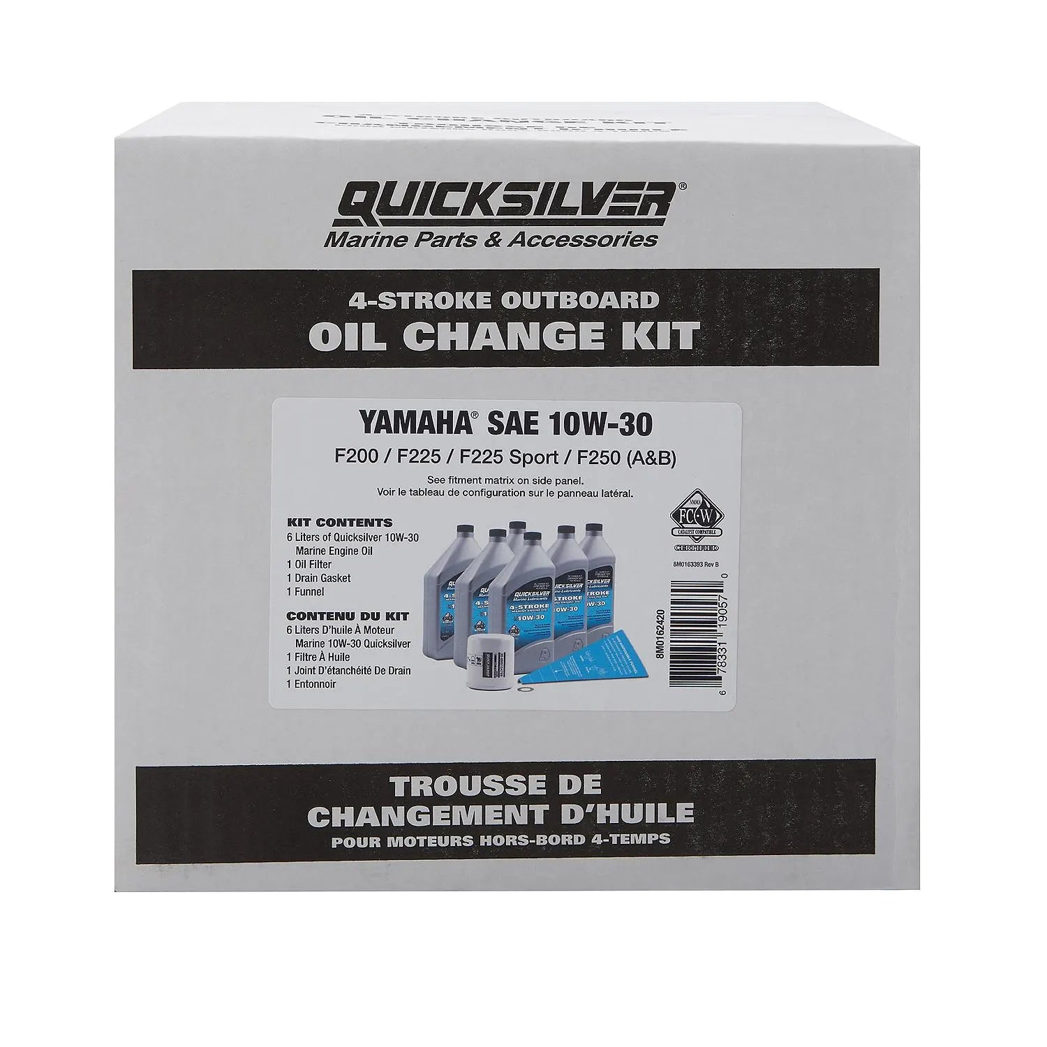 Quicksilver Oil Change Kit - Yamaha Outboard F200-F250 8M0162420