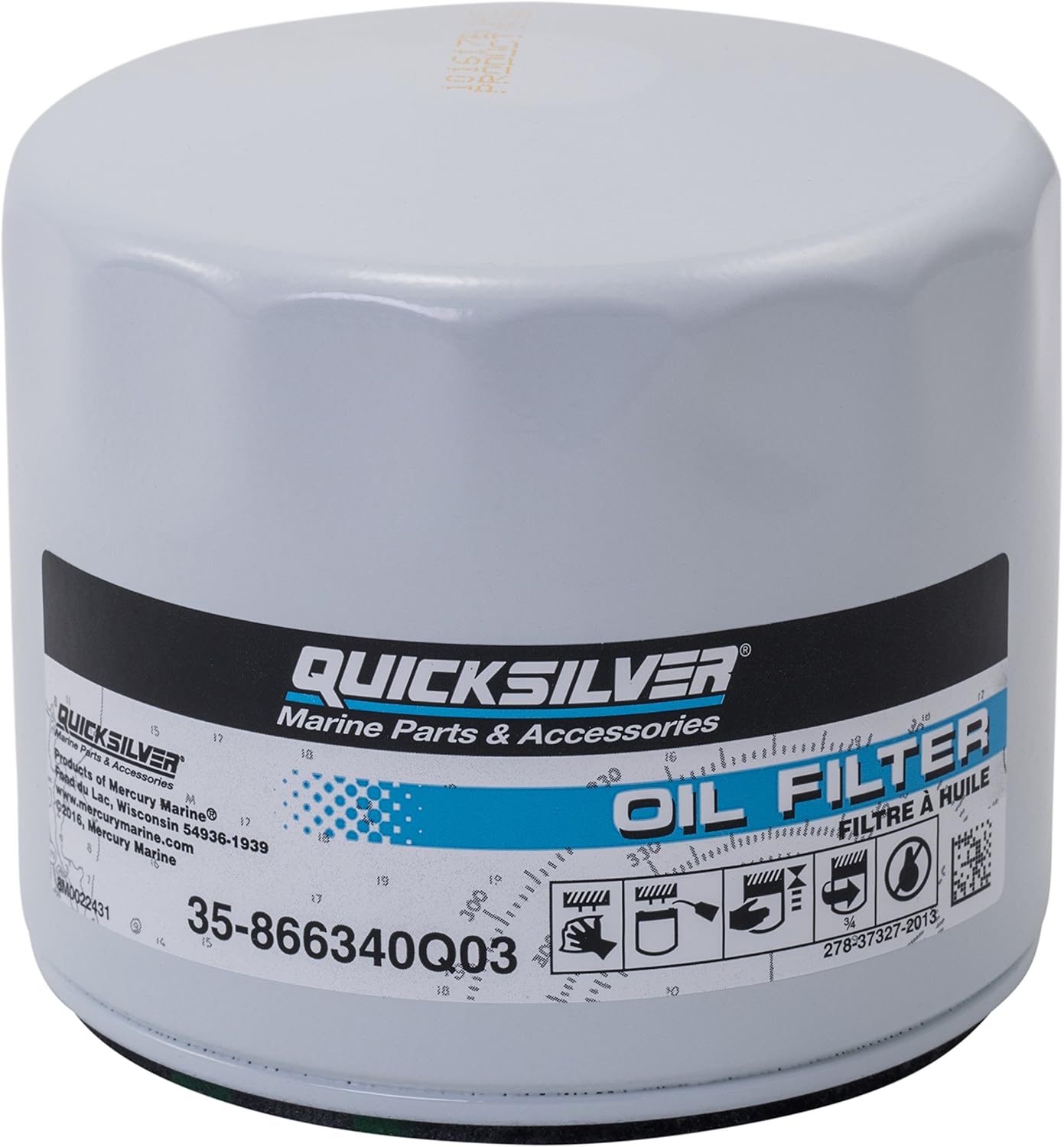 Quicksilver by Mercury Marine 866340Q03 Oil Filter, MerCruiser Sterndrive and Inboard Engines
