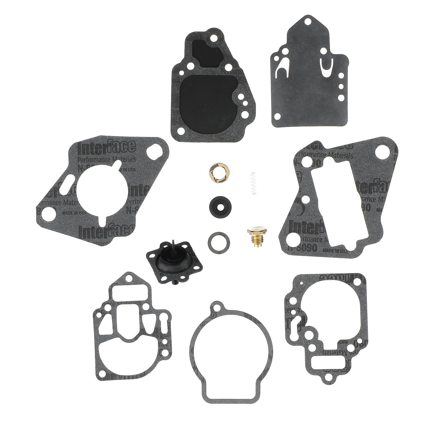 Quicksilver 97611 fuel pump diaphragm and gasket kit for select Mercury and Mariner 6 to 25 horsepower 2-stroke outboards