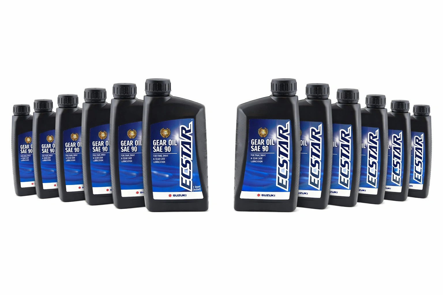 Suzuki 990A0-01E81-01Q ECSTAR 90W gear oil 12 pack quart bottles for marine lower unit service