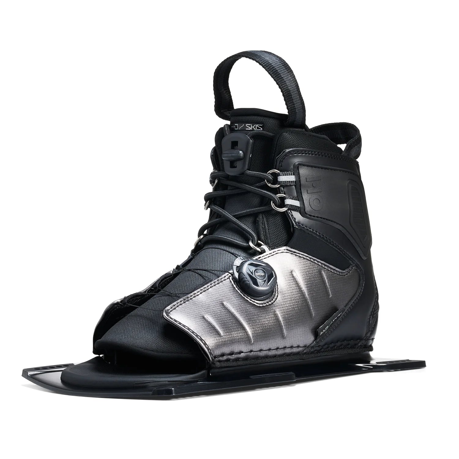 HO Sports Stance ATOP Front Plate Waterski Boot with ATOP reel lacing UltraLite base and multiple size options left angle