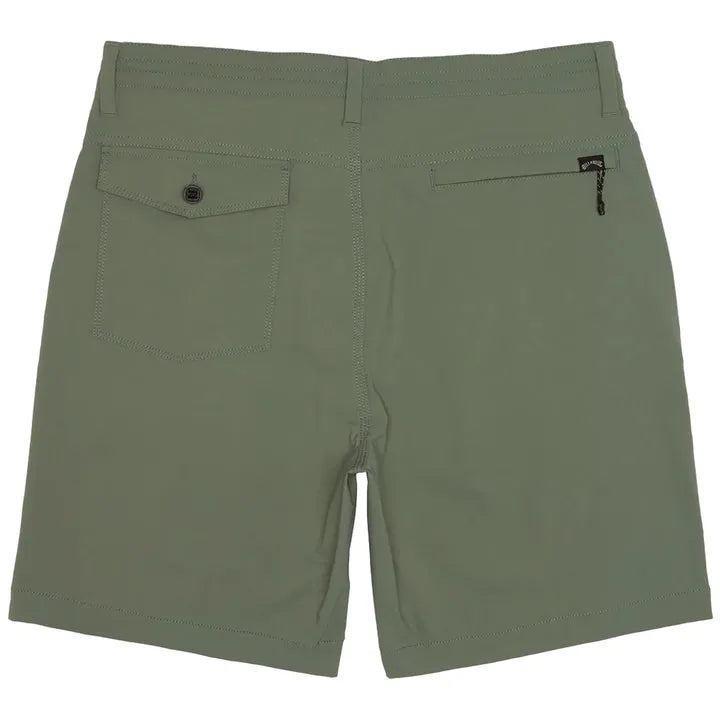 Billabong Surftrek Plus 19-inch hybrid shorts in Surplus green back
