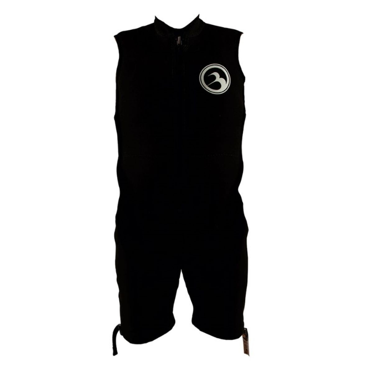 817177023615 Barefoot Intl Sleeveless Wetsuit Black W/ White Logo