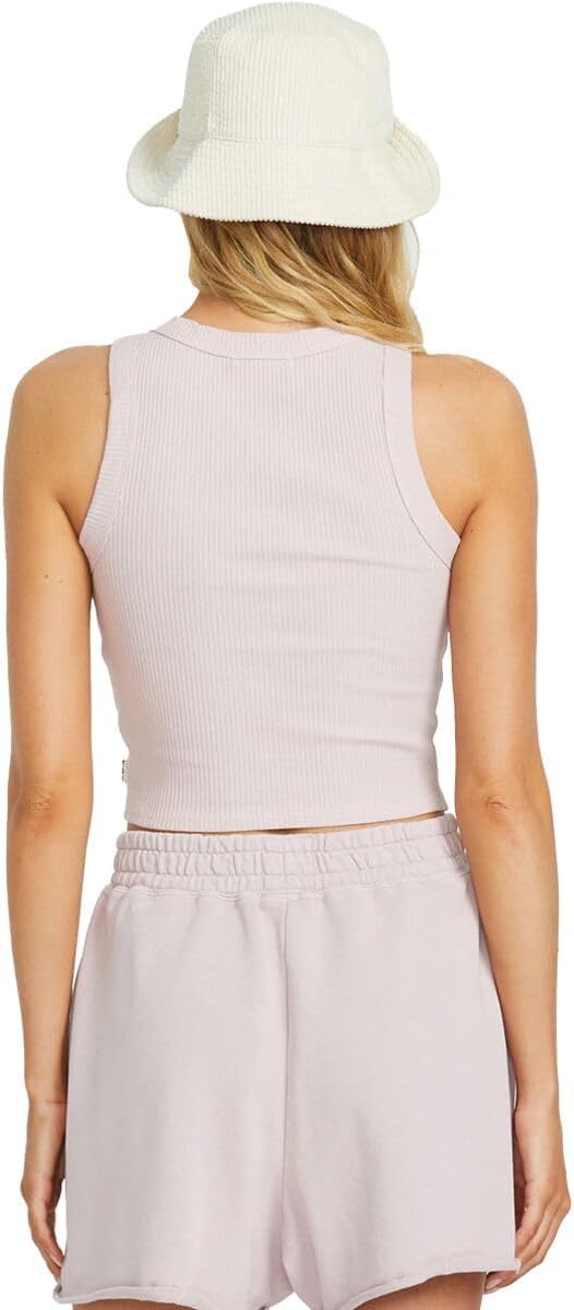 Billabong Women’s Rerun Knit Tank – Haze Scoop Neck Ribbed Tank Back