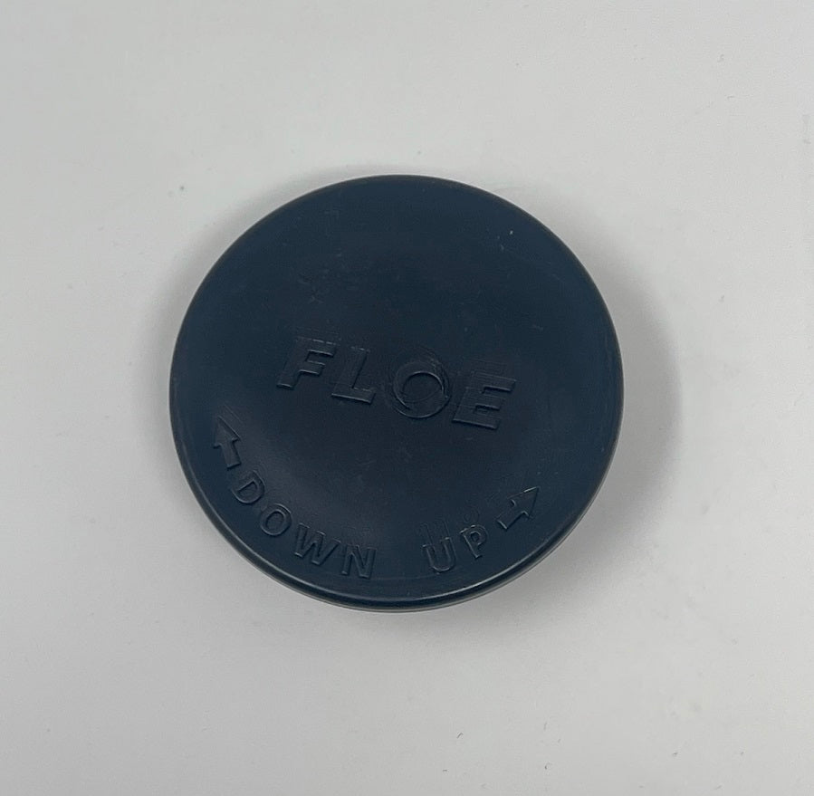 FLOE 2″ round dock cap plug fits the deck access hole above adjustable screw legs. Black - OEM fit for FLOE docks.