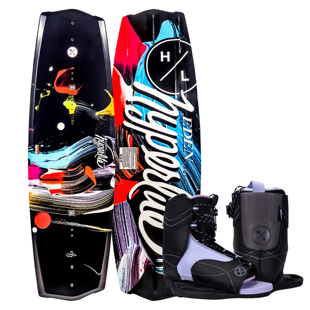 Hyperlite Eden Jr Girls Wakeboard with Jinx Bindings 4-8
