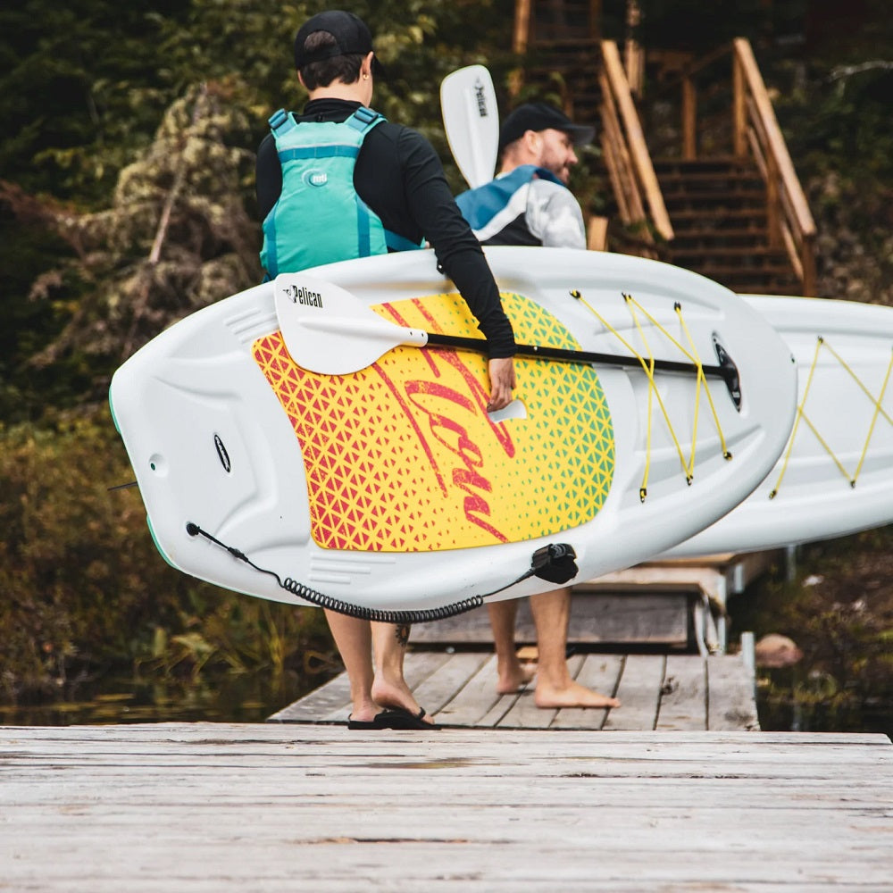 Pelican Flow 106 SUP Paddle Board (White / Lime)