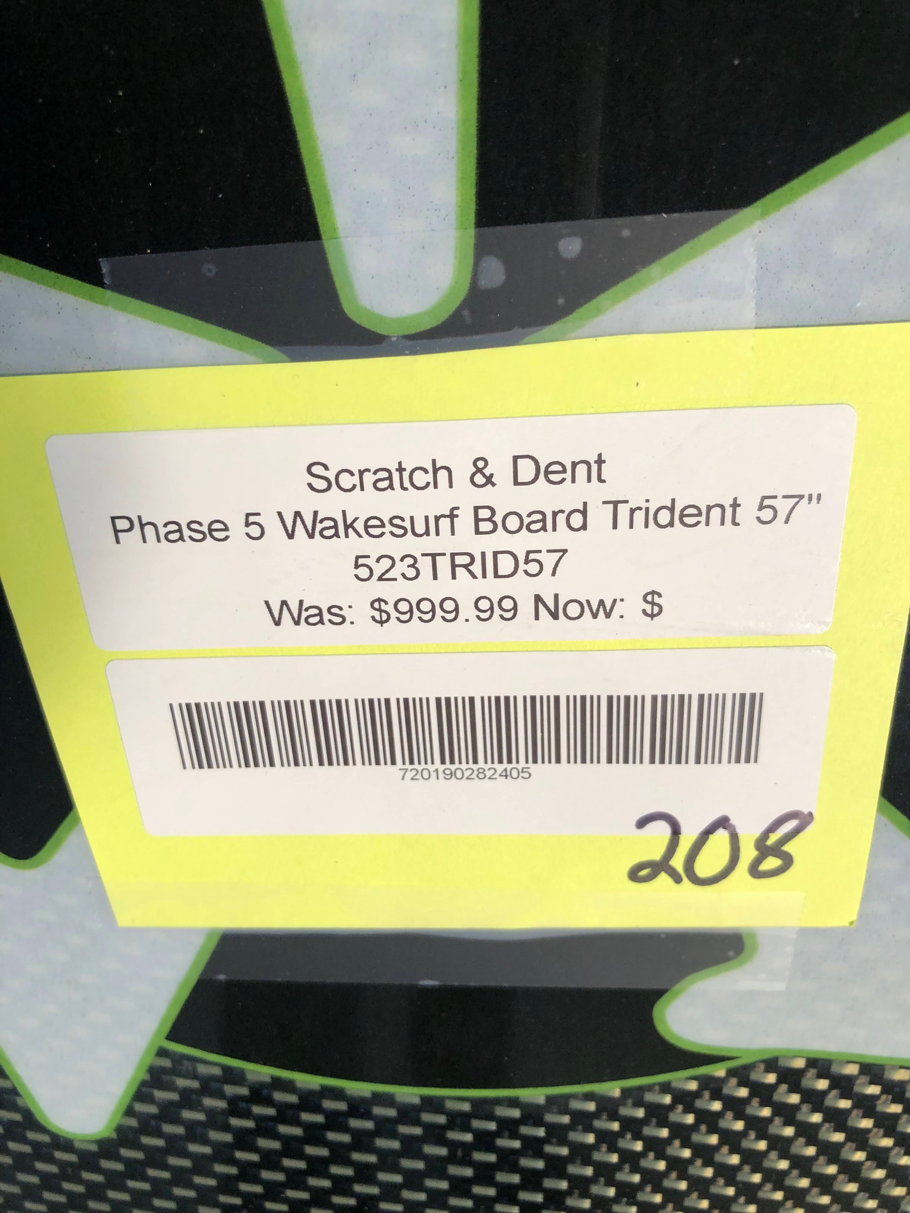 Phase 5 Wakesurf Board Trident - Length: 57 SD208