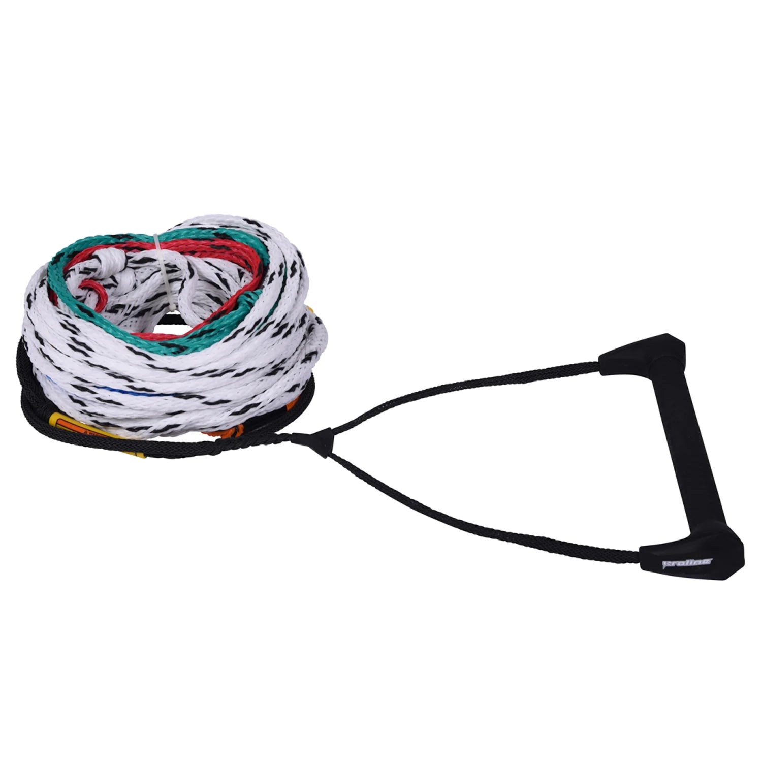 HO Sports Lazer Package water ski handle and 8-section mainline with 12 inch tacky rubber grip, TPU end caps, and Spectra Fusion rope