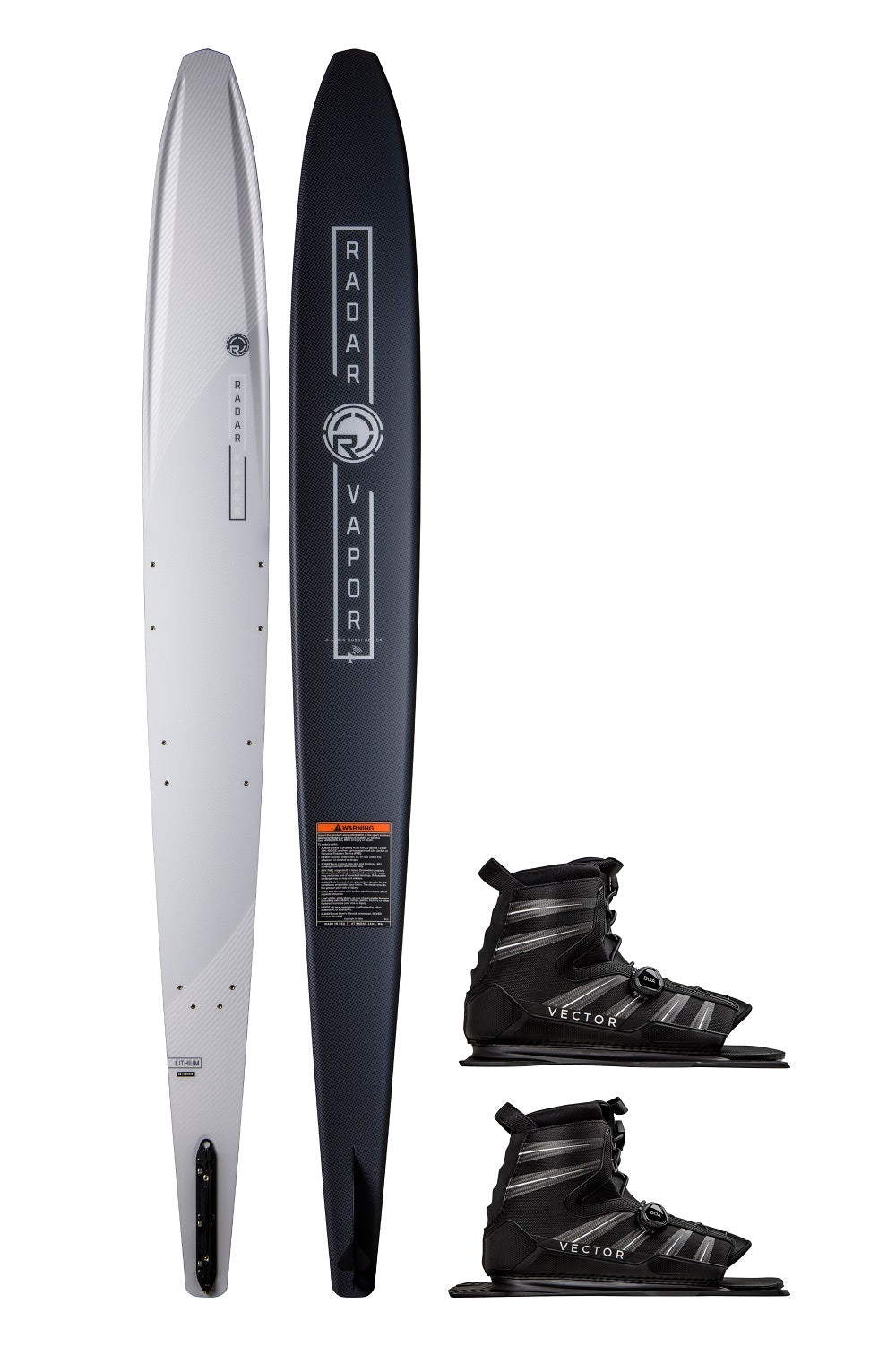 Radar Lithium Vapor Waterski w/ Double Vector Boa Boot