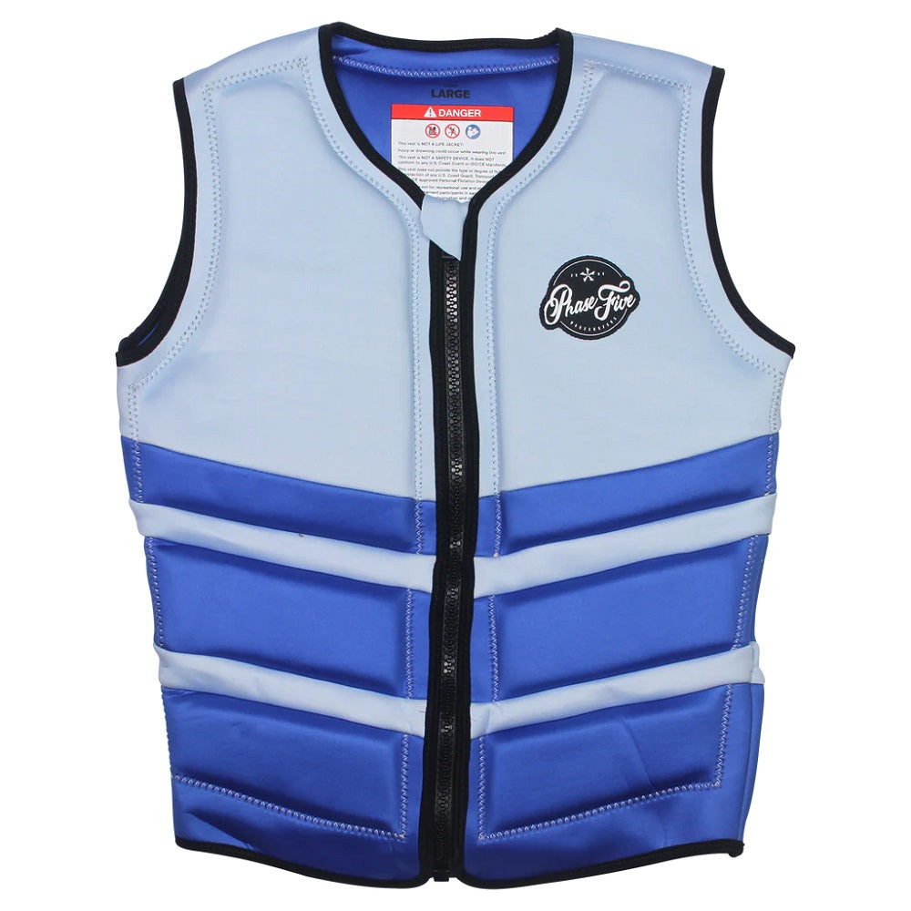 Phase Five Ladies Pro NCGA vest — women's neoprene zip‑up Blue Front
