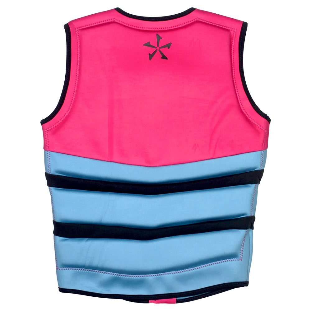 Phase Five Ladies Pro NCGA vest — women's neoprene zip‑up Pink Back