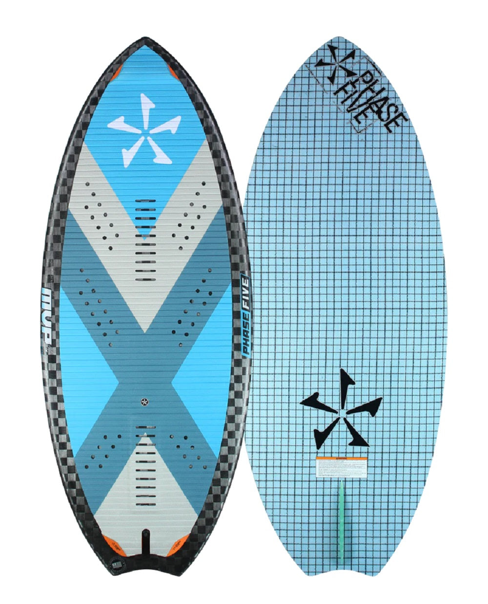 Phase Five MVP LTD Blue | ChromaCarbon Skim‑Style Wakesurf Board