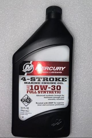 Mercury 4-Stroke 10w30 Full Synthetic Oil | 1-Quart 8M0173223