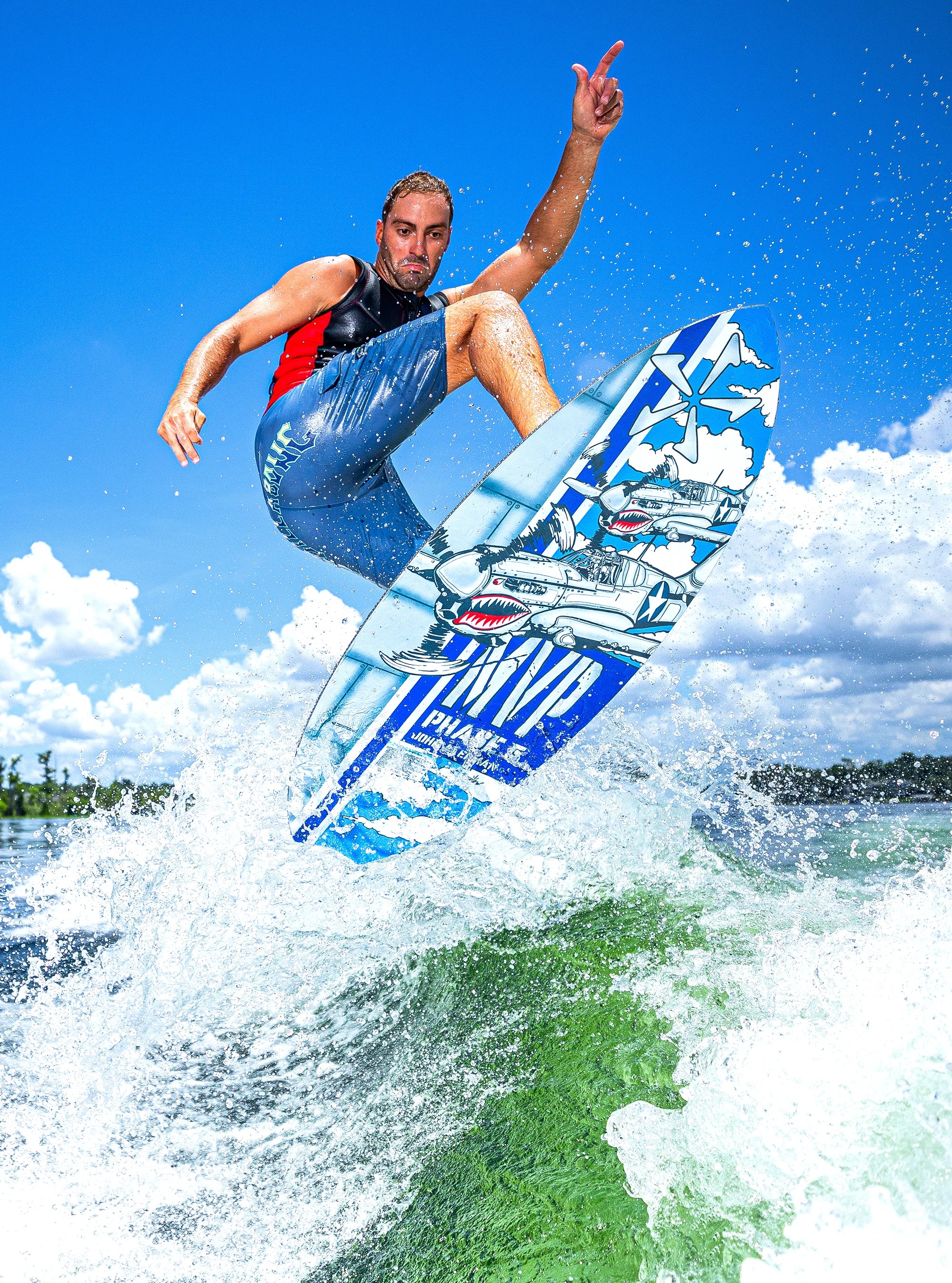 Phase Five MVP 50 inch wakesurf board Action