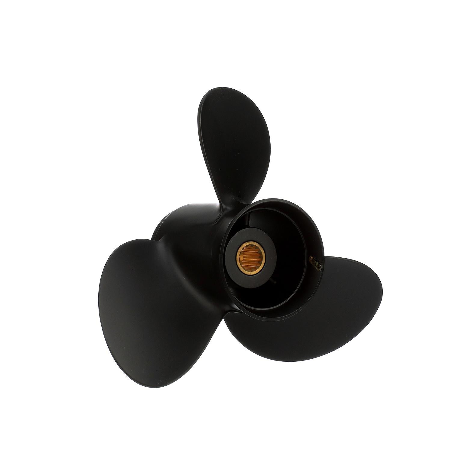 Quicksilver Propeller QA3114R Black Diamond aluminum propeller 10.5 x 11P right-hand rotation for OMC 20-35hp engines Right