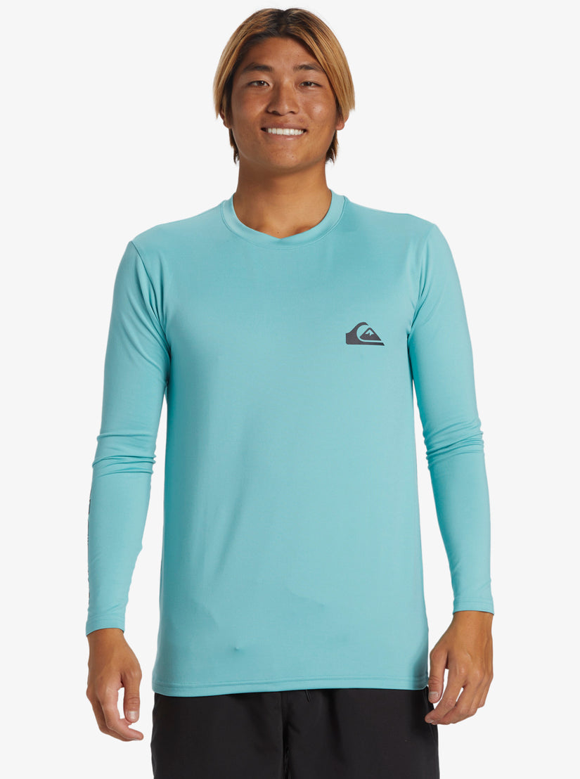 Quiksilver Everyday Long Sleeve Surf Rashguard Tee- Marine Blue