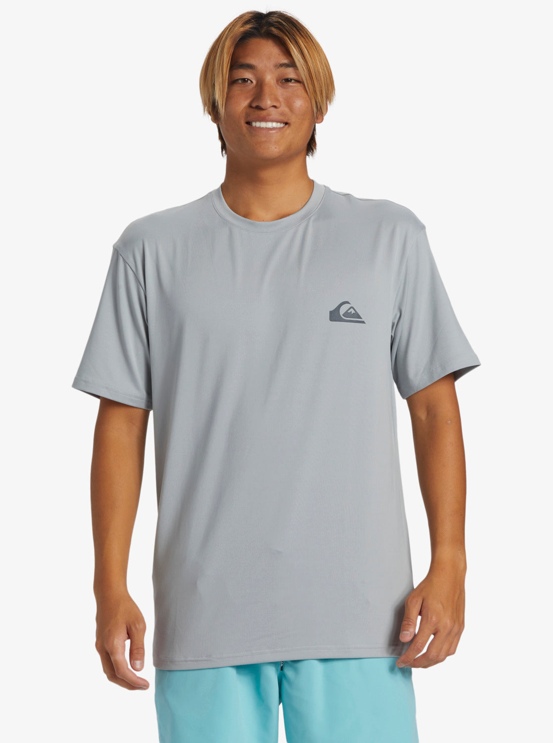Quiksilver Everyday Surf - Short Sleeve UPF 50 Surf T-Shirt for Men- Quarry