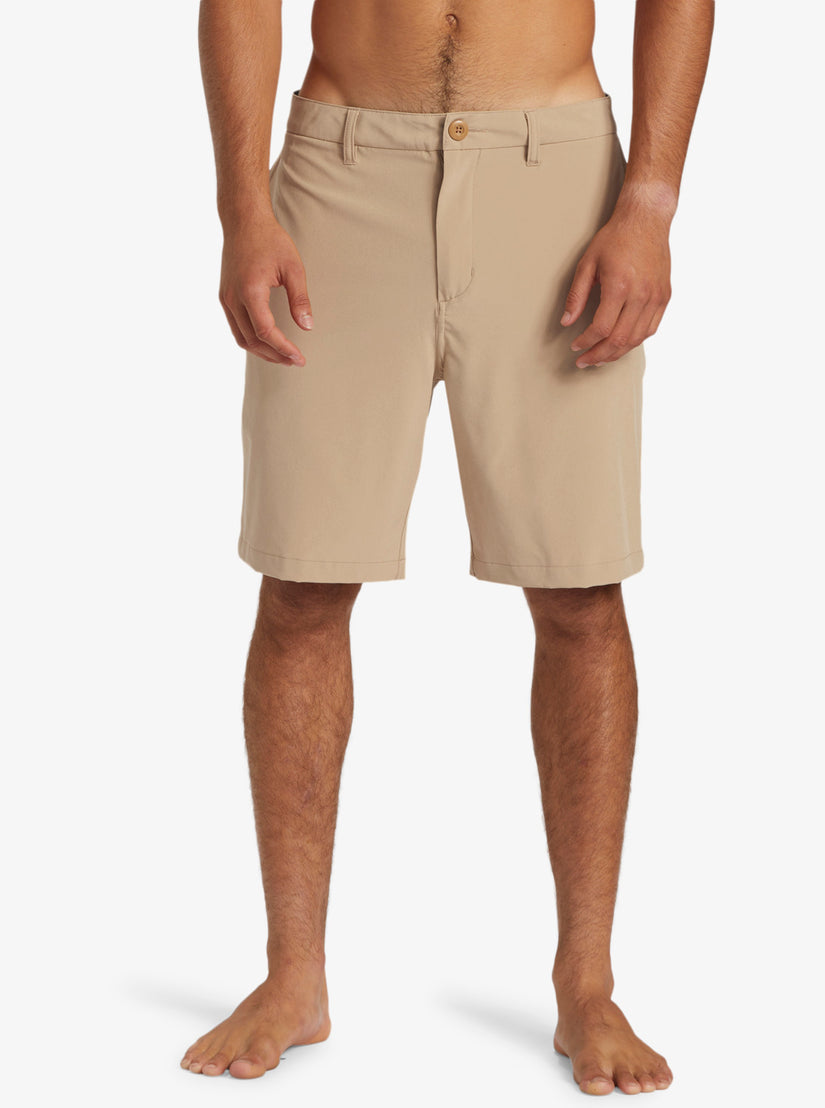 Quiksilver Union Amphibian 20" Hybrid Shorts- Khaki