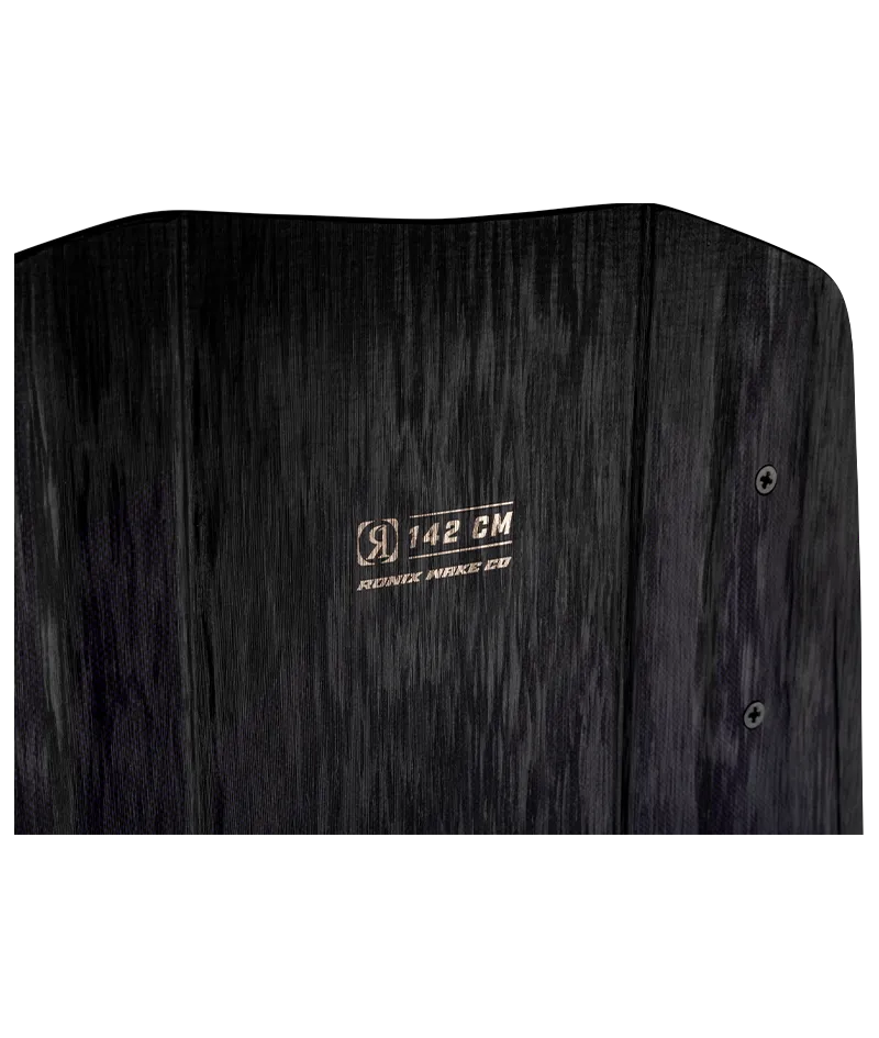 Ronix One Blackout Technology 3-stage wakeboard in Midnight/Purple with explosive vertical rocker and wider outline