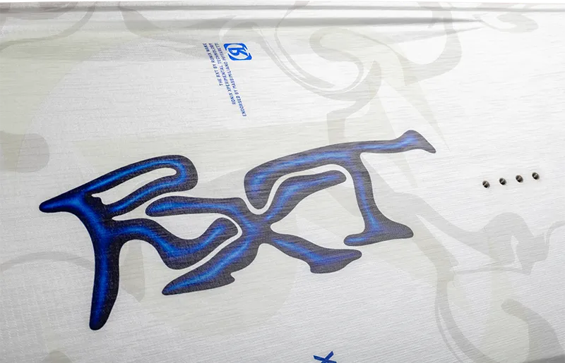 Ronix RXT Blackout Technology wakeboard in White/Blue/Neon