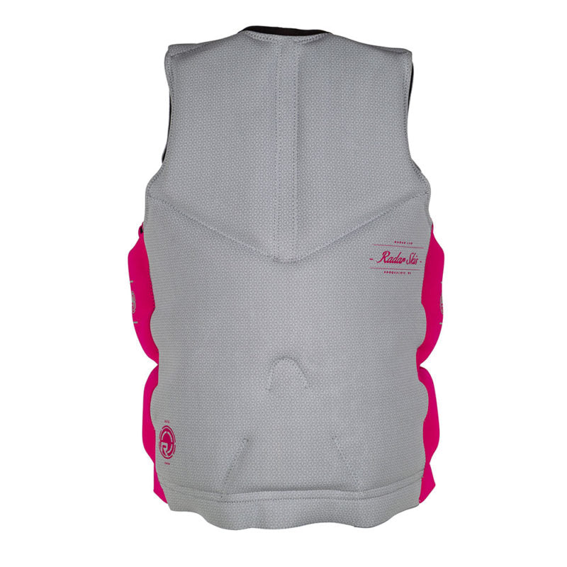 Radar Cameo 2.0 women’s CGA life vest (2018) with front zip and buckles
 - back