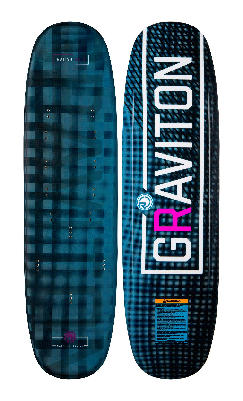 Radar Water Ski - Graviton Trick Ski - Textreme / Steel Blue