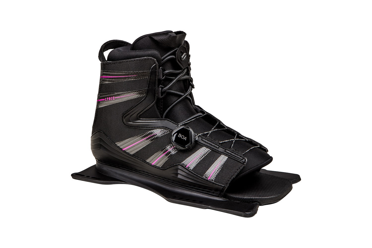 Radar Lyric Boa Boot - Black / Carbon / Rhodamine - Feather Frame