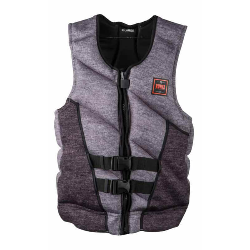 Ronix Forester Capella 2.0 CGA life vest with front zip and buckle closure