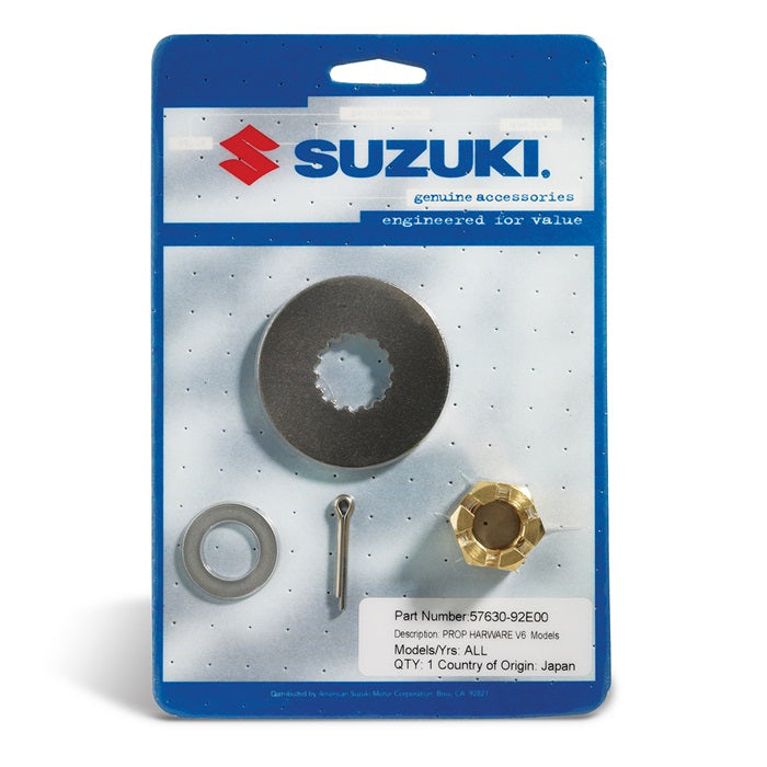 Suzuki 57630-92E00 propeller hardware kit for DF150 DF200 DF225 DF250 DF300 Non-Watergrip outboards