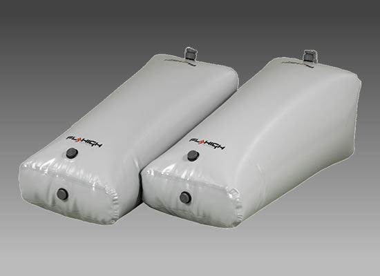 FatSac Pro X Series Nautique Wedge Ballast Sac Set 42 x 16 x 18 - 400 lbs. ea - Gray