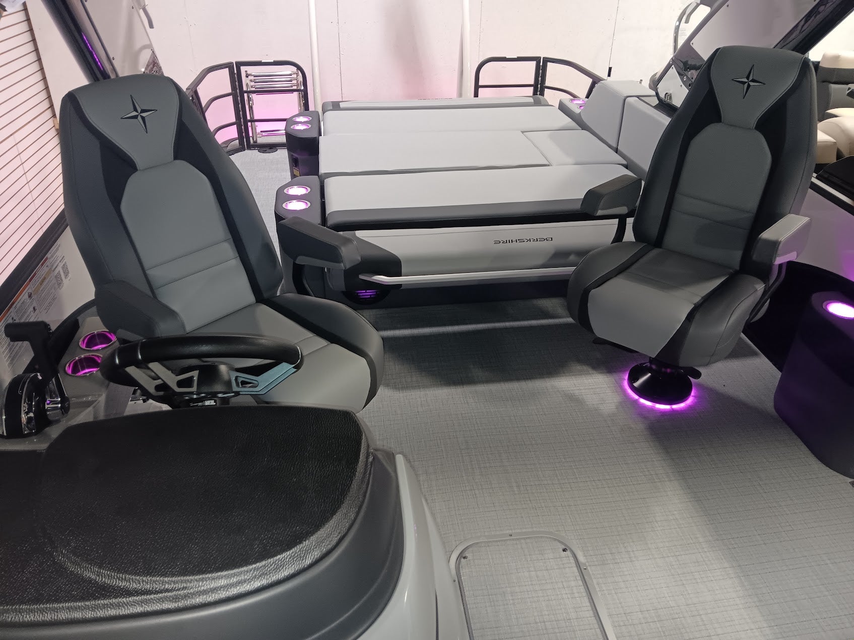 2025 Berkshire 23 ULE STS Arch 3.0+ Tritoon with Mercury 300HP High Back Captains Chairs