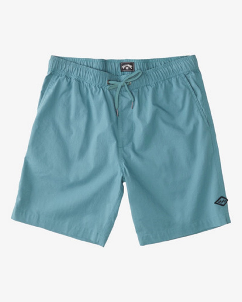 Billabong Layback Twill Elastic Waist Shorts 18"