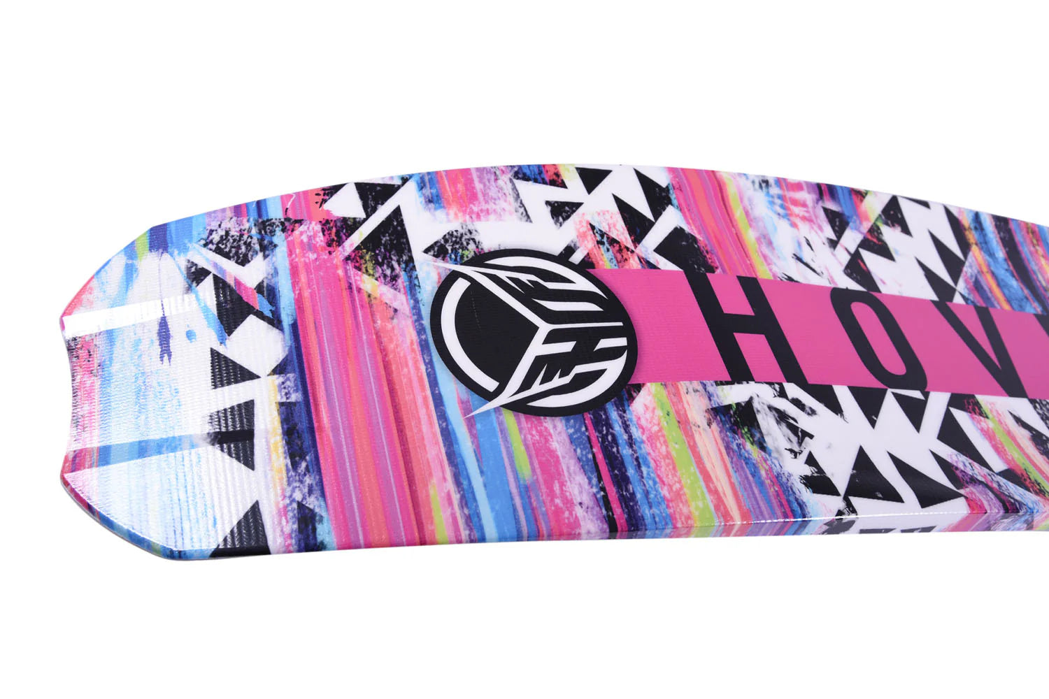HO Sports 65 Hovercraft Tribal Pink waterski package with Stance UltraLite ARTP rear toe plate Front