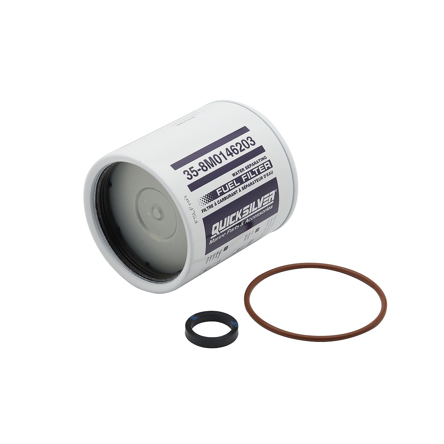 Mercury 8M0113498 fuel filter and seal components