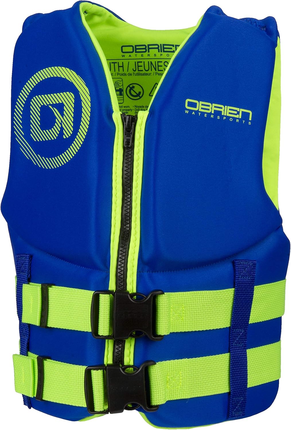 O’Brien Traditional Youth Life Jacket – Blue (55‑85 lbs)