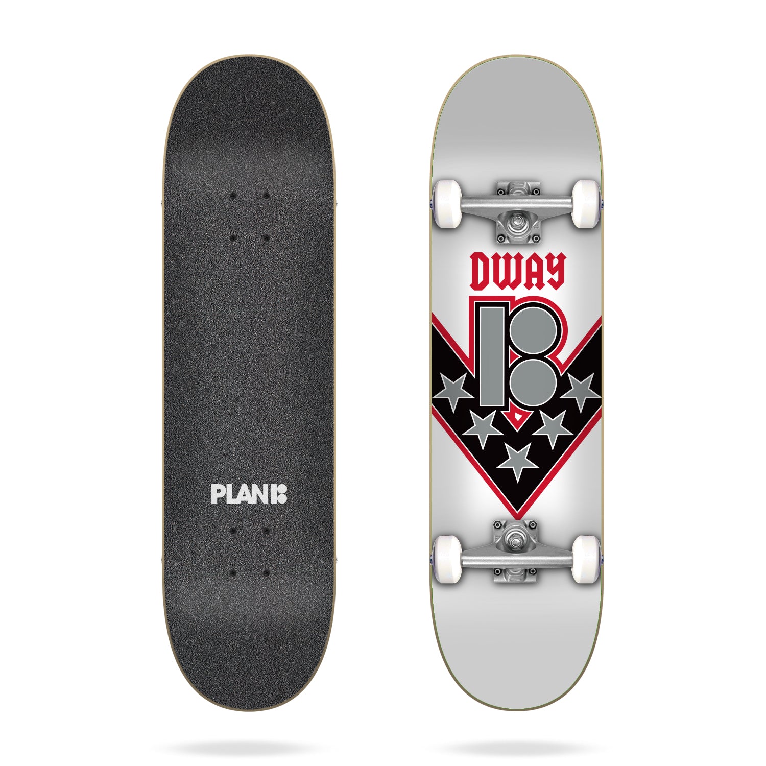 Plan B Danny Way One Offs 8.125 Complete Skateboard with 52mm 99A Wheels and ABEC 7 Bearings