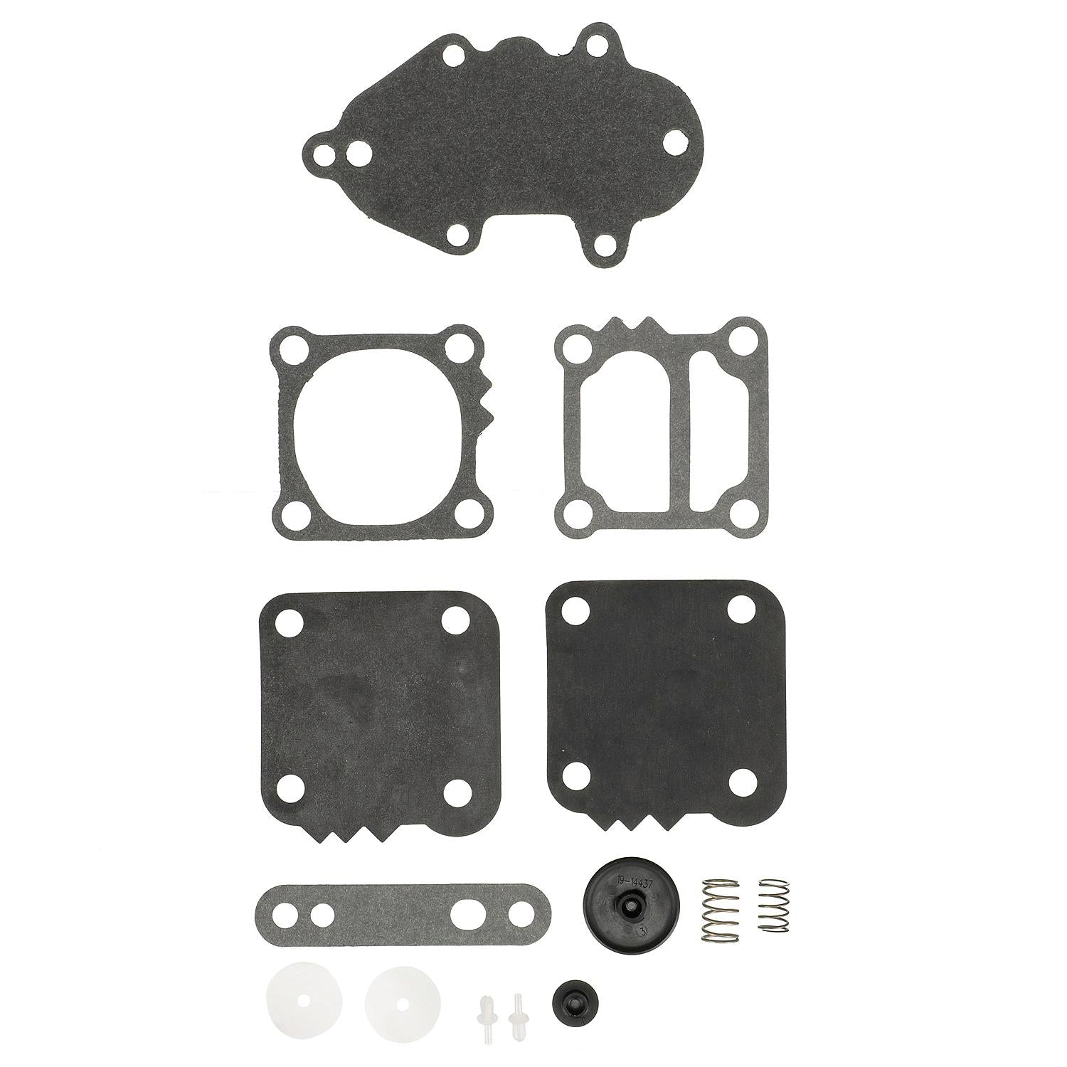 Quicksilver 857005A1 carburetor diaphragm kit gaskets and components
