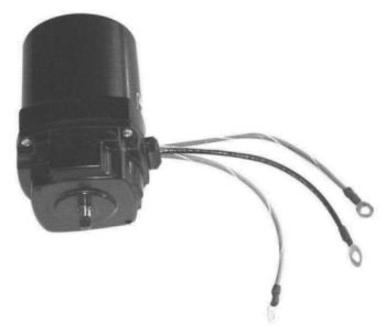 Quicksilver 891736T Oildyne power trim motor assembly with wiring leads