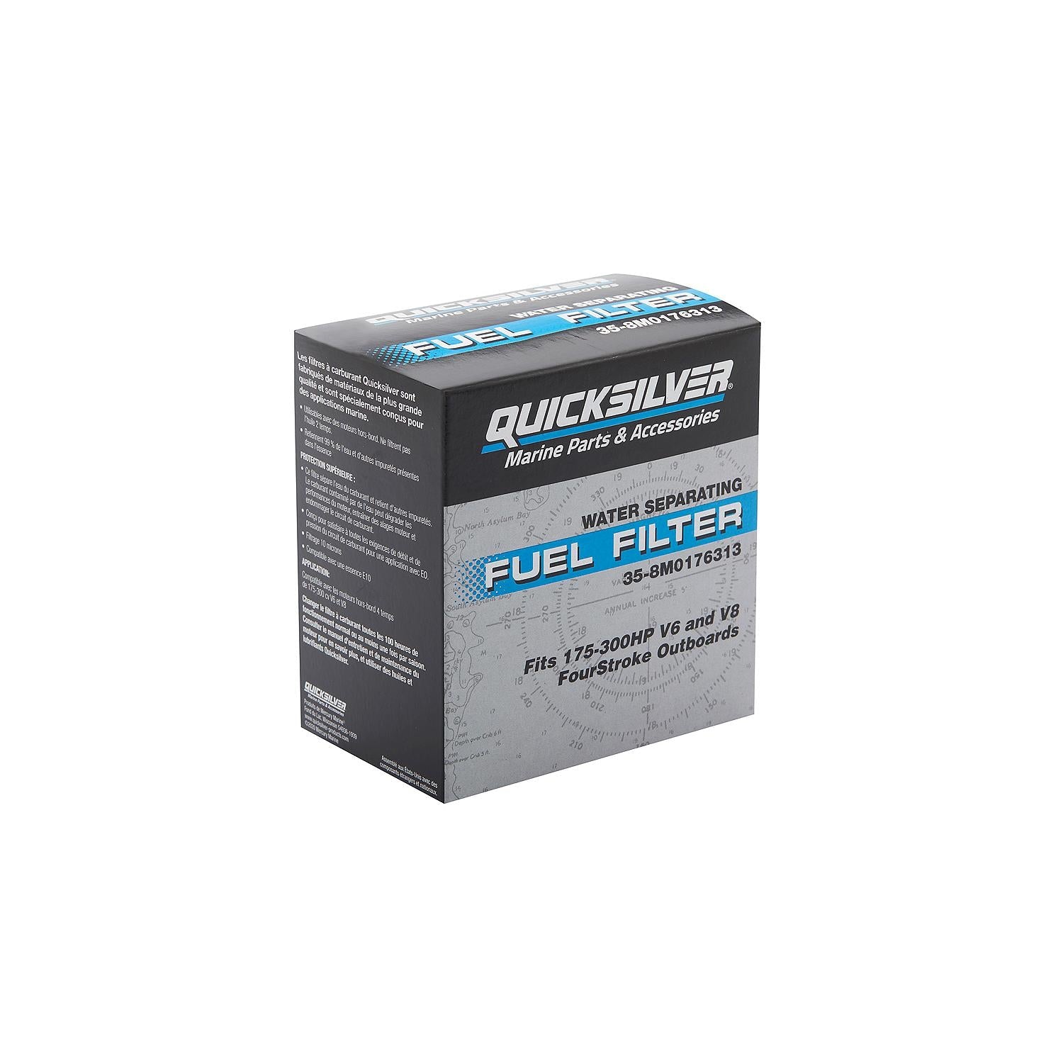 Quicksilver 8M0176313 water separating fuel filter with box