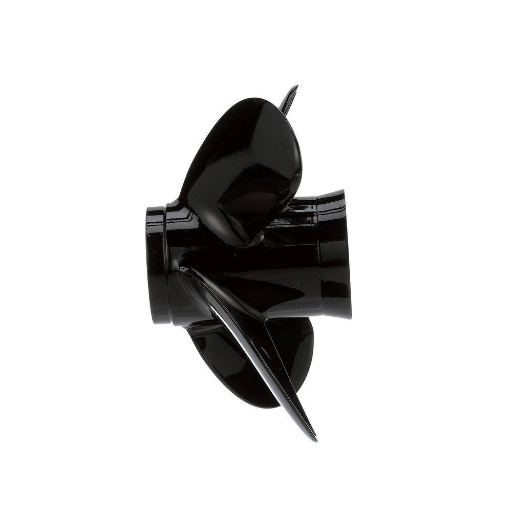 Quicksilver Nemesis four-blade aluminum propeller side view