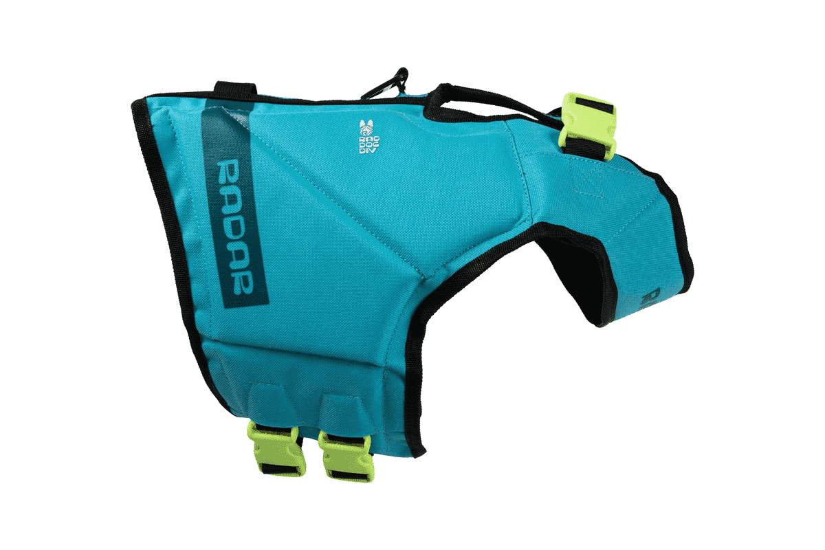 Radar Dog Vest — Blue pet flotation vest